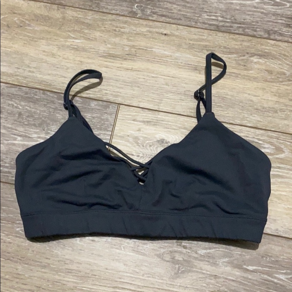 Alo Yoga Interlace Bra - dark gray